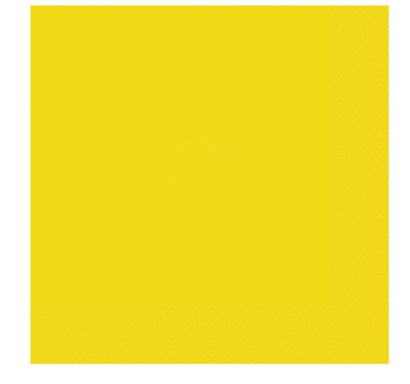 Neon Yellow Lunch Napkins 20PC - Click Image to Close