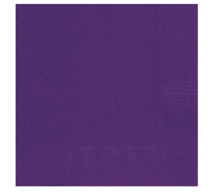 Deep Purple Party Napking 20 Pack - Click Image to Close