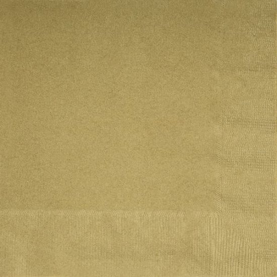 Gold Lunch Napkins 20 Pack - Click Image to Close