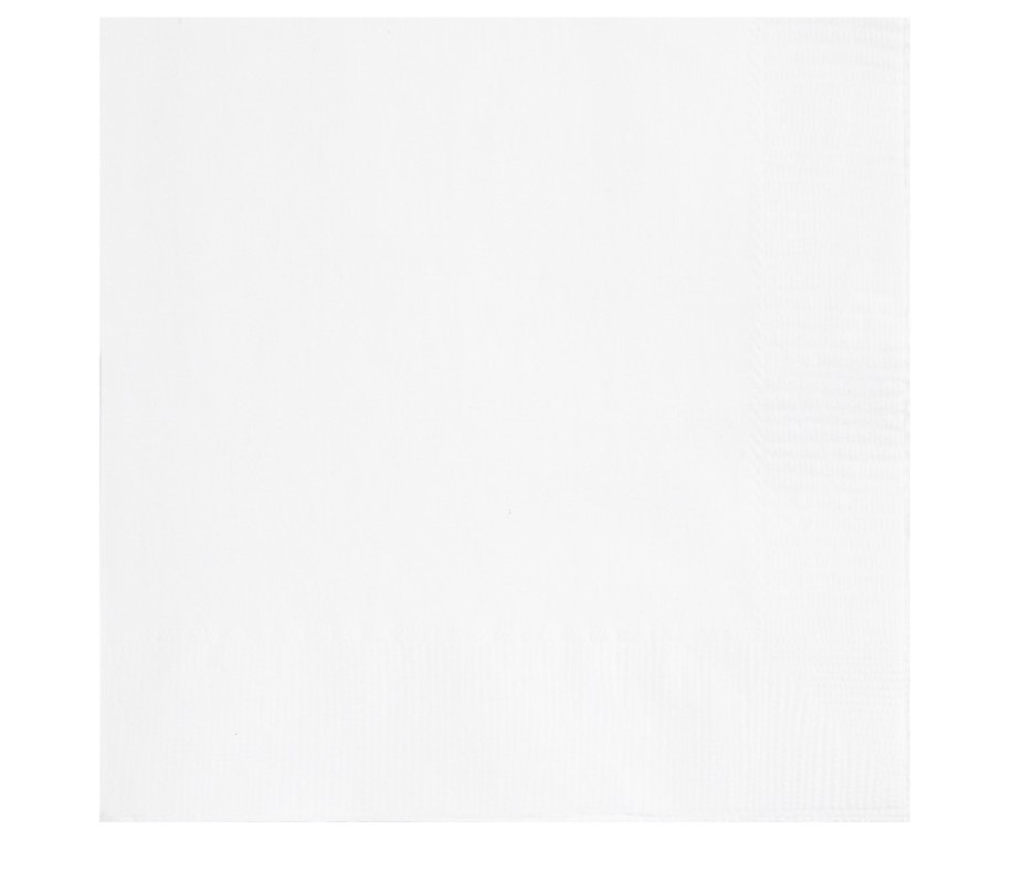 Bright White Lunch 20 Napkin - Click Image to Close
