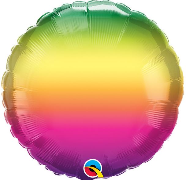 QUALATEX 18" OMBRE VIBRANT PKT - Click Image to Close