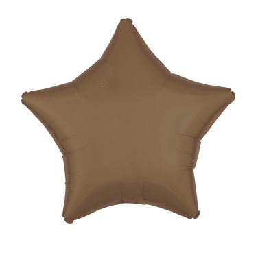 Amscan Silk Lustre Truffle Star Standard Foil Balloons