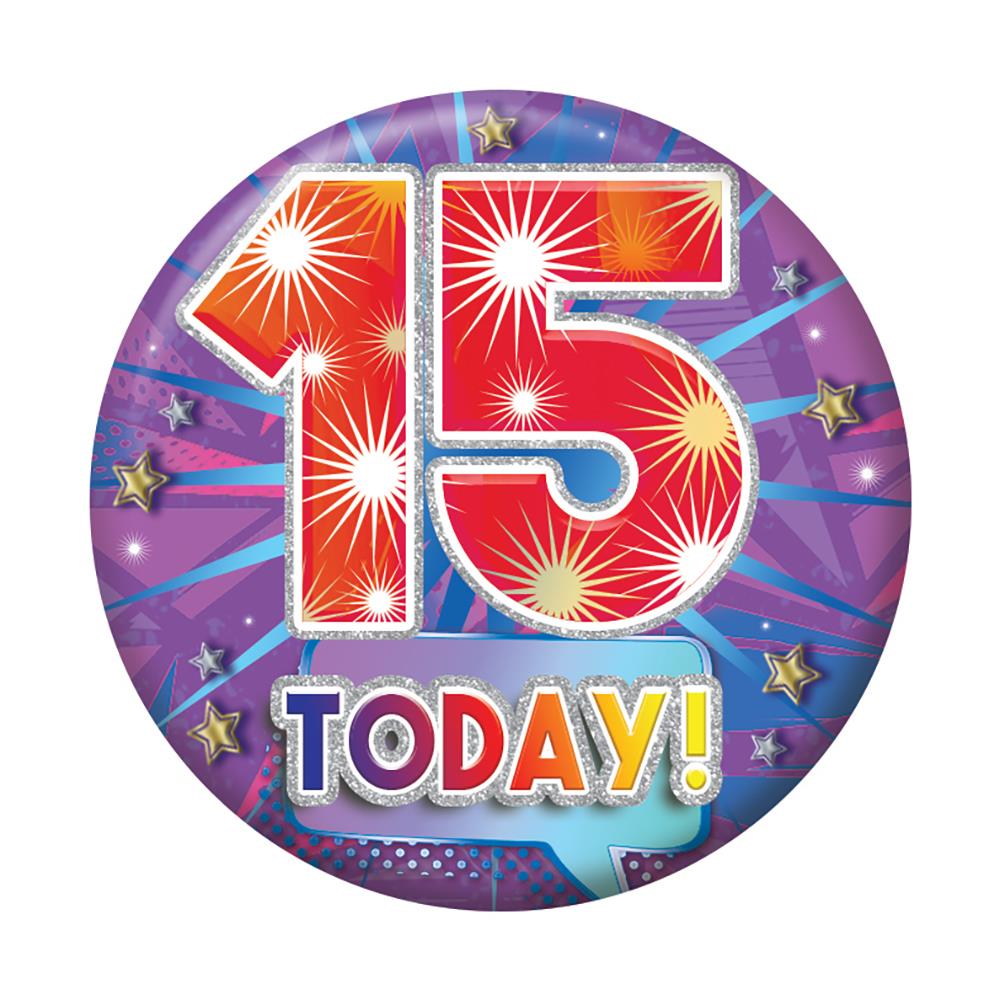 Badges 5.5cm - Age 15 Open - Click Image to Close