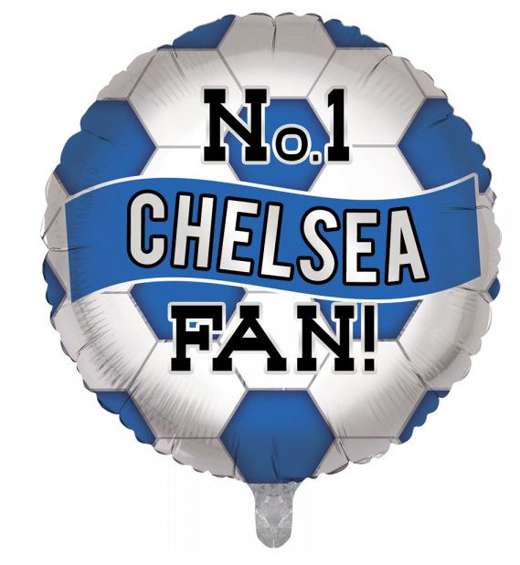 CHELSEA FOOTBALL BALLOON 18" - Click Image to Close