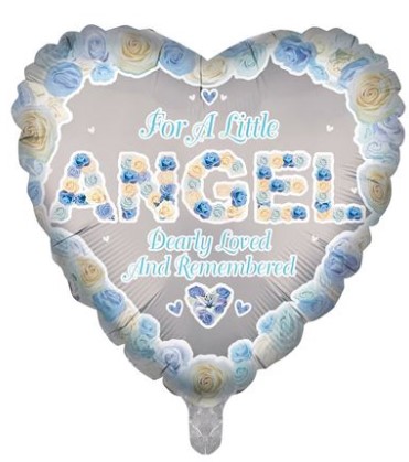 Angel Blue Heart (RB1808A) - Click Image to Close