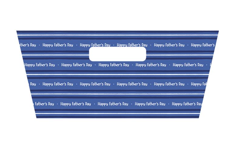 FATHER'S DAY PRINTED HAMPER TRAY 30CM X 23CM X 13CM - Click Image to Close