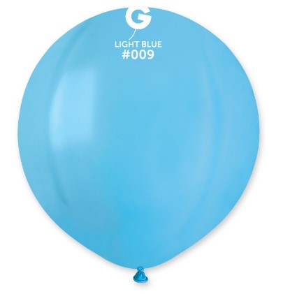 Gemar 19" Pack Of 25 Latex Balloons Light Blue #009 - Click Image to Close
