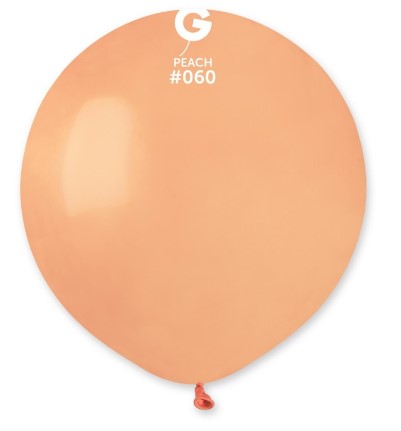 Gemar 19" Pack Of 25 Latex Balloons Peach #060 - Click Image to Close