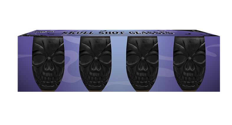 Skull Shot Glasses 4pk - Click Image to Close