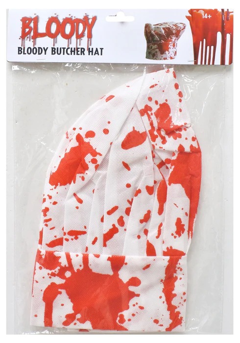 Bloody Butcher / Chef Hat - Click Image to Close