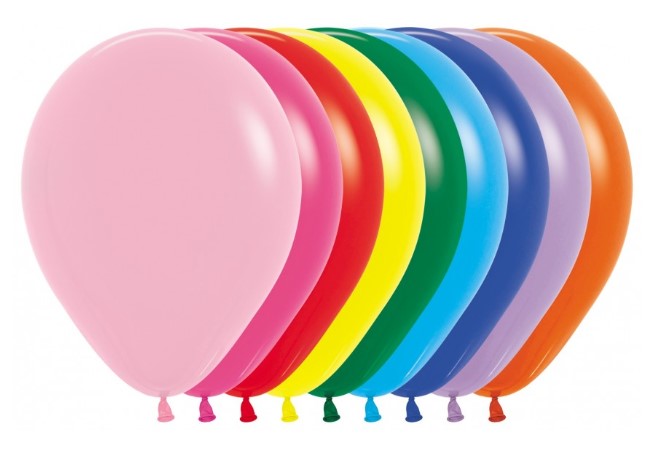 Sempertex 12" Fashion Assorted Latex Balloons 50 Pack - Click Image to Close