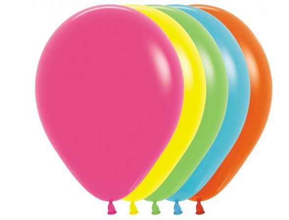 Sempertex 12" Fashion Tropical Assorted Latex Balloons 50Pk - Click Image to Close