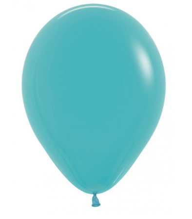 Sempertex 12" Fashion Caribbean Blue Latex Balloons 12 Pack - Click Image to Close