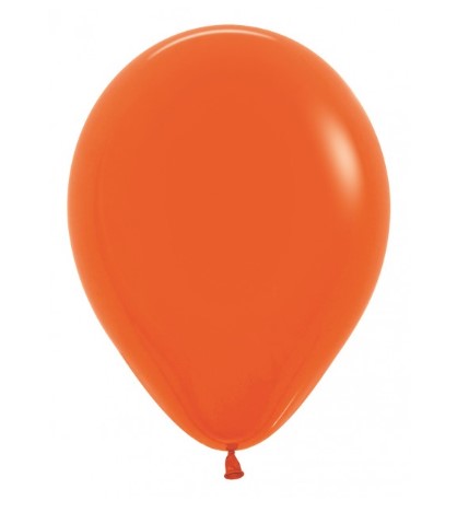 Sempertex 12" Fashion Orange Latex Balloons 12 Pack - Click Image to Close