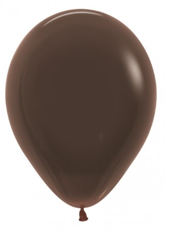 Sempertex 12" Fashion Chocolate Brown Latex Balloons 50 Pack - Click Image to Close