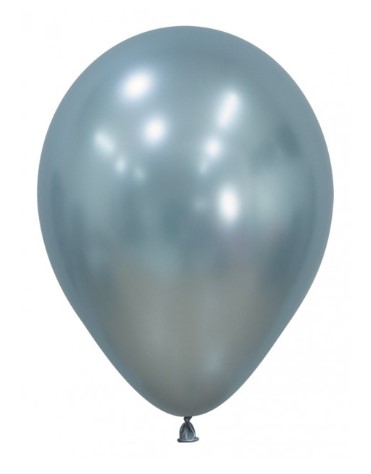 Sempertex 12" Silk Arctic Blue Latex Balloons 50 Pack - Click Image to Close