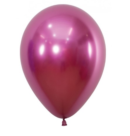 Sempertex 12" Reflex Fuchsia Latex Balloons 50 Pack - Click Image to Close
