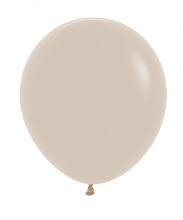 Sempertex 18" White Sand Latex Balloons 25Pack - Click Image to Close