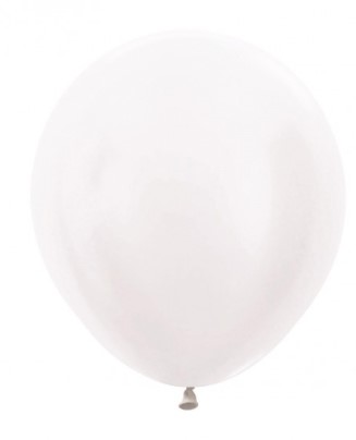 Sempertex 18" Pearl Pearl Latex Balloons 25Pack - Click Image to Close
