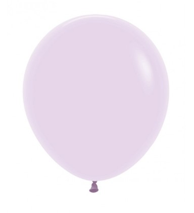 Sempertex 18" Pastel Matte Lilac Latex Balloons 25 Pack - Click Image to Close