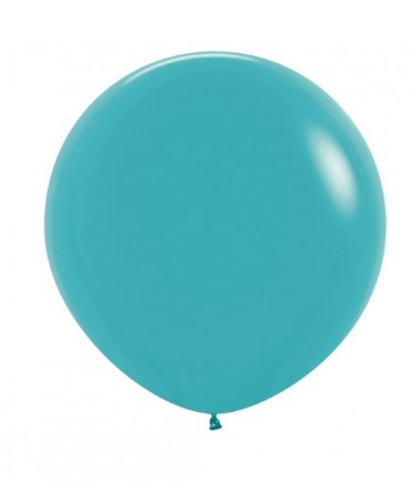 Sempertex 24" Caribbean Blue Latex Balloons 3 Pack - Click Image to Close