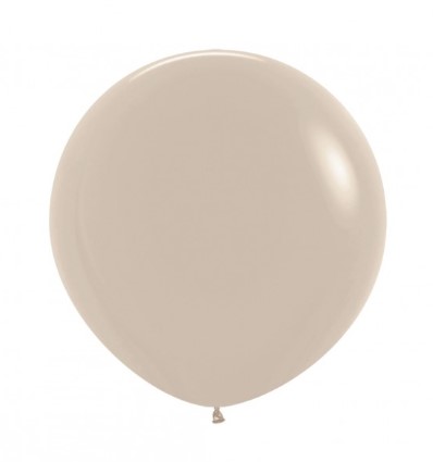 Sempertex 24" White Sand Latex Balloons 3 Pack - Click Image to Close