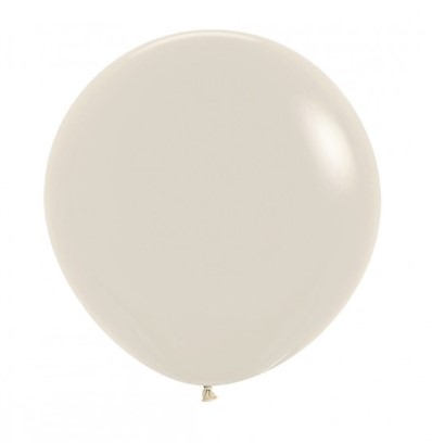 Sempertex 24" Pastel Dusk Cream Latex Balloons 3 Pack - Click Image to Close