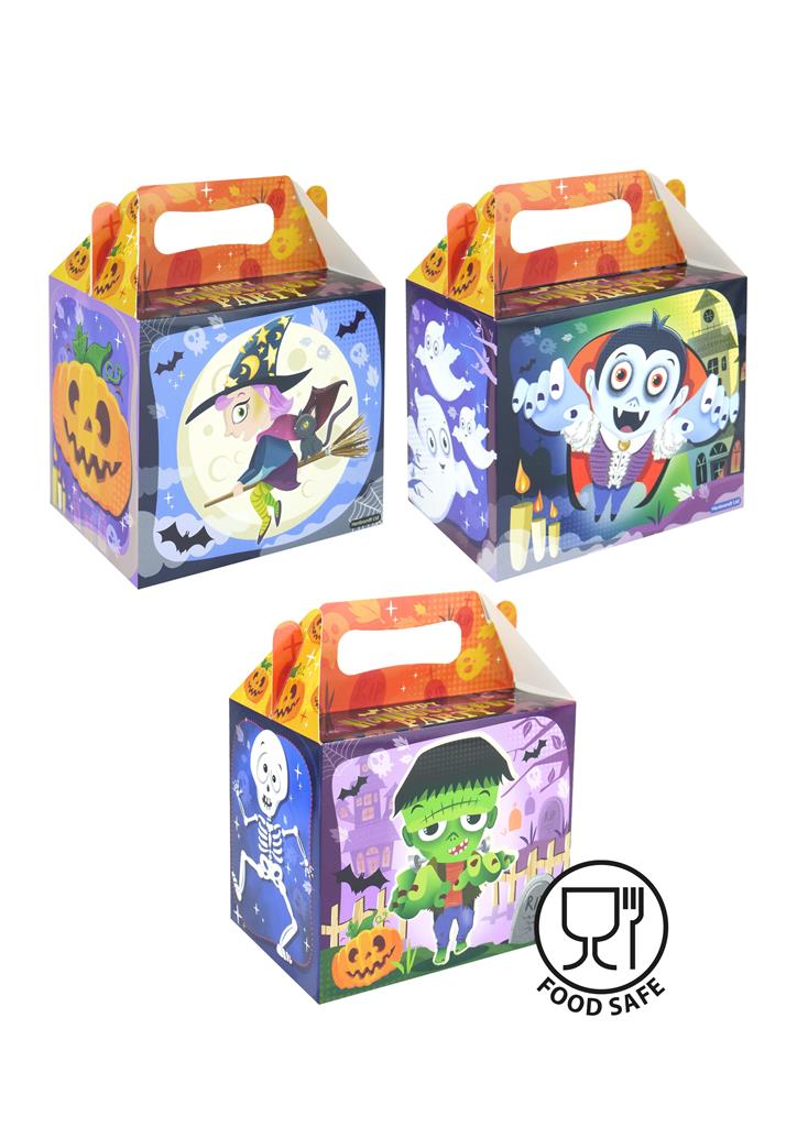 HALLOWEEN LUNCH FOOD BOX 14CM X 9.5CM X 12CM - Click Image to Close